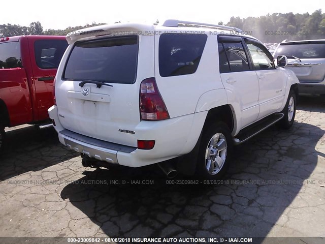 JTEBT17R138007339 - 2003 TOYOTA 4RUNNER LIMITED WHITE photo 4