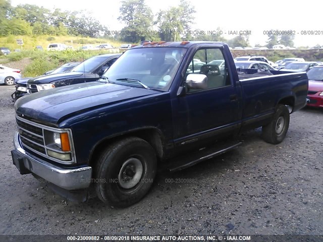 1GCFC24H4PE132057 - 1993 CHEVROLET GMT-400 C2500 BLUE photo 2