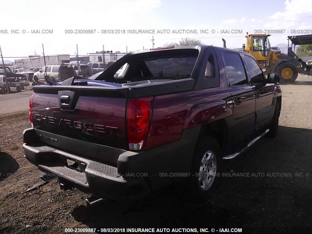 3GNEC12Z66G136529 - 2006 CHEVROLET AVALANCHE C1500 RED photo 4