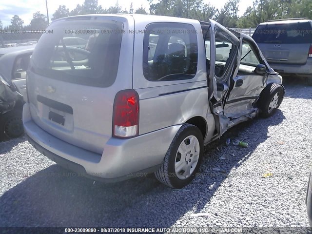 1GNDV23L36D131436 - 2006 CHEVROLET UPLANDER LS SILVER photo 4