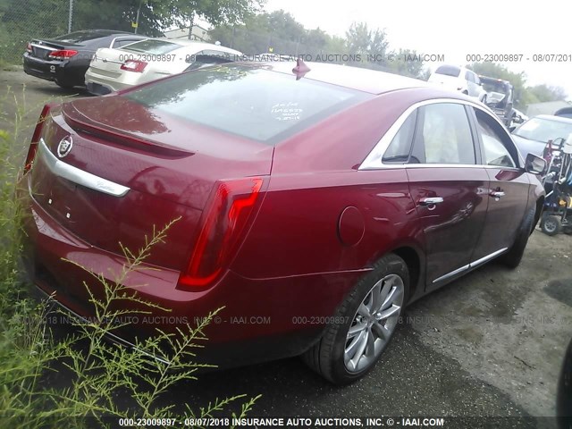 2G61M5S34E9148875 - 2014 CADILLAC XTS LUXURY COLLECTION RED photo 4