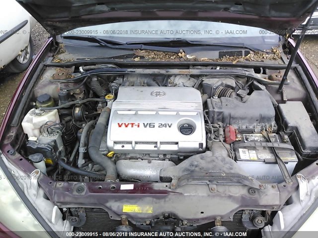 4T1BF30K15U109637 - 2005 TOYOTA CAMRY LE/XLE/SE Tünd qırmızı foto 10