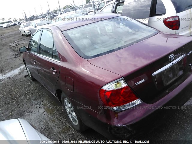 4T1BF30K15U109637 - 2005 TOYOTA CAMRY LE/XLE/SE Tünd qırmızı foto 3