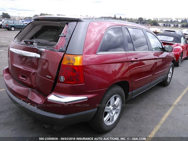 2A4GM68466R907793 - 2006 CHRYSLER PACIFICA TOURING RED photo 4