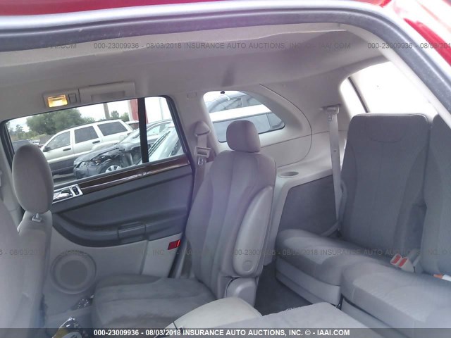 2A4GM68466R907793 - 2006 CHRYSLER PACIFICA TOURING RED photo 8