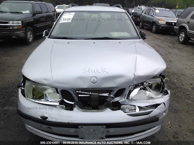 YS3ED59A653508748 - 2005 SAAB 9-5 ARC SILVER photo 6