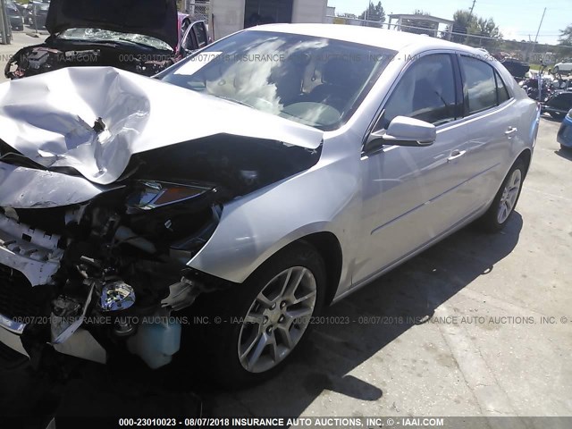 1G11C5SL5FU135372 - 2015 CHEVROLET MALIBU 1LT ვერცხლისფერი ფოტო 2