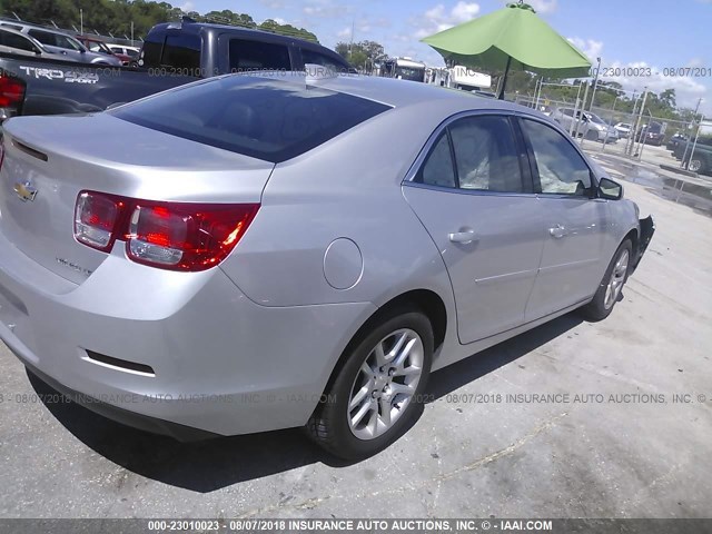 1G11C5SL5FU135372 - 2015 CHEVROLET MALIBU 1LT ვერცხლისფერი ფოტო 4