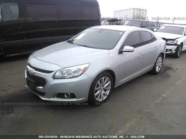 1G11H5SL4EF179593 - 2014 CHEVROLET MALIBU LTZ Gümüş foto 2