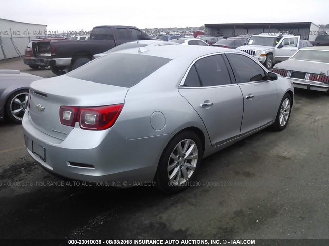1G11H5SL4EF179593 - 2014 CHEVROLET MALIBU LTZ Gümüş foto 4