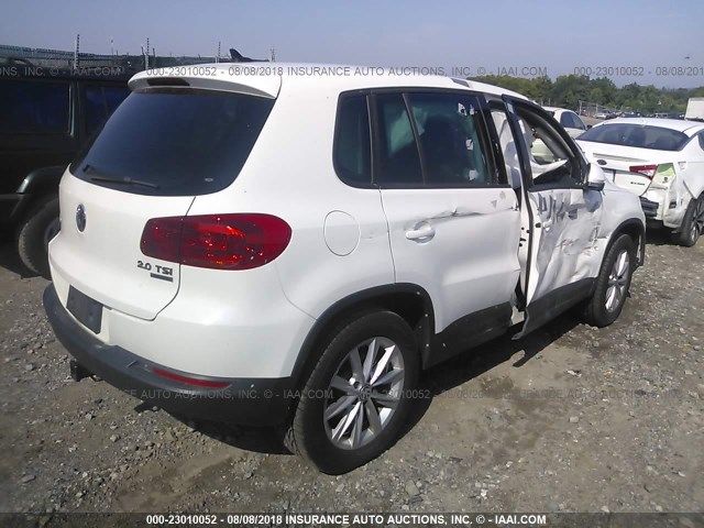 WVGBV3AX2EW526363 - 2014 VOLKSWAGEN TIGUAN S/SE/SEL/R-LINE WHITE photo 4