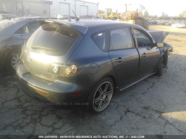 JM1BK34MX81132836 - 2008 MAZDA SPEED 3 GRAY photo 4