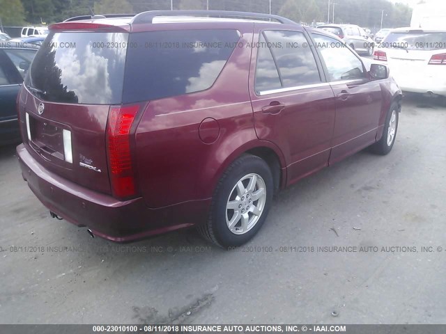 1GYEE637770148315 - 2007 CADILLAC SRX RED photo 4