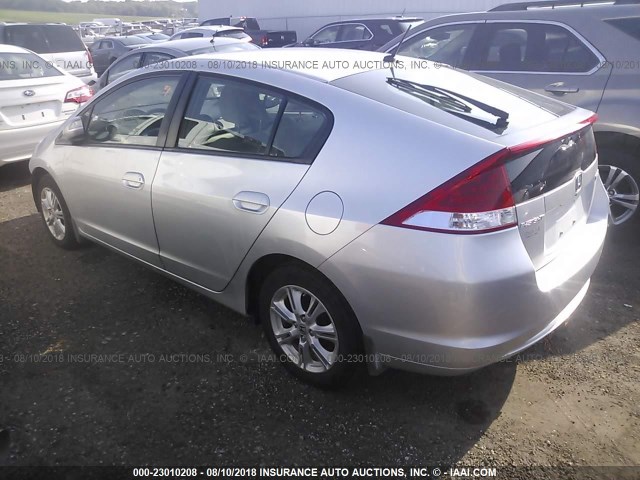 JHMZE2H75AS022540 - 2010 HONDA INSIGHT EX SILVER photo 3