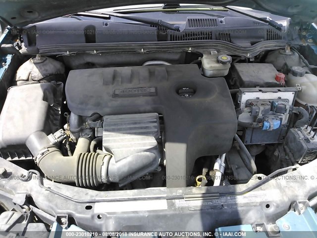 1G8AL54F55Z134457 - 2005 SATURN ION LEVEL 3 TURQUOISE photo 10