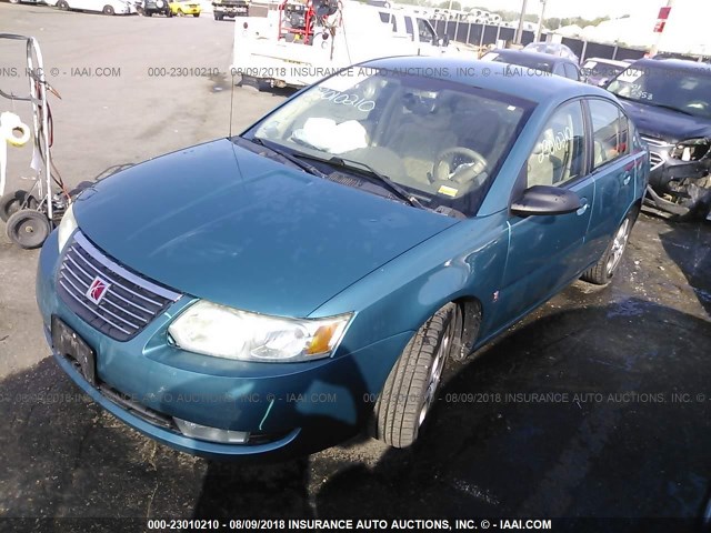 1G8AL54F55Z134457 - 2005 SATURN ION LEVEL 3 TURQUOISE photo 2
