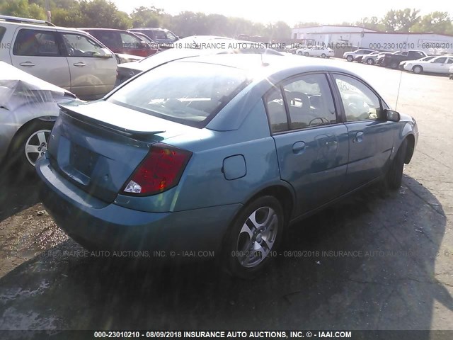 1G8AL54F55Z134457 - 2005 SATURN ION LEVEL 3 TURQUOISE photo 4