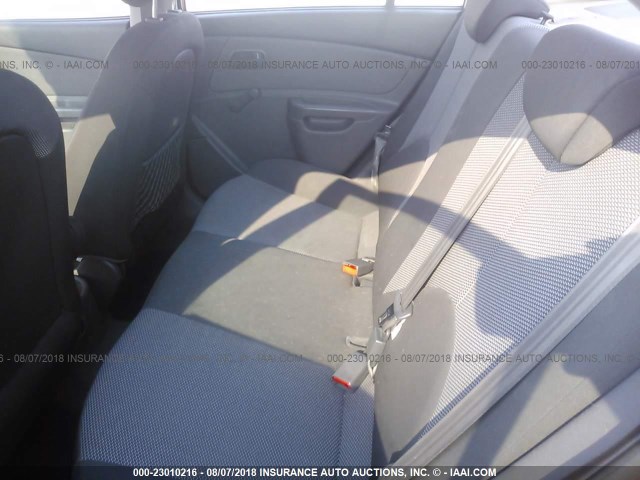 KNADE223896484481 - 2009 KIA RIO LX/SX ORANGE photo 8