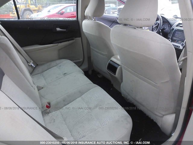 4T4BF1FK6ER393171 - 2014 TOYOTA CAMRY L/SE/LE/XLE წითელი ფოტო 8