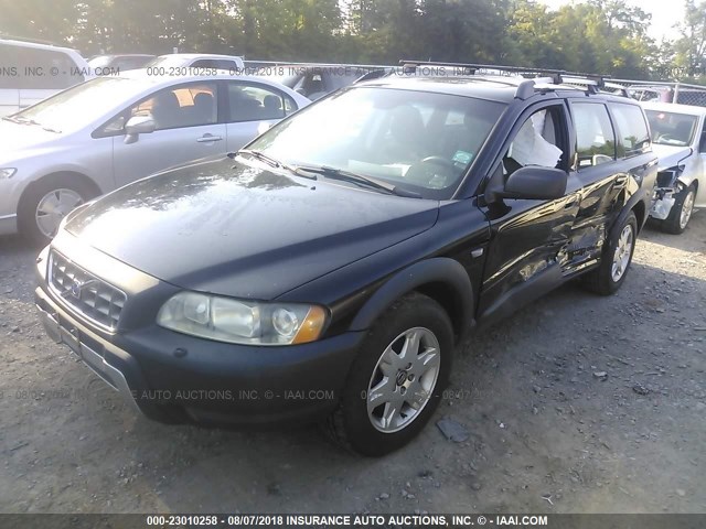 YV1SZ592651197445 - 2005 VOLVO XC70 BLACK photo 2