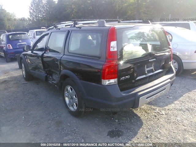 YV1SZ592651197445 - 2005 VOLVO XC70 BLACK photo 3