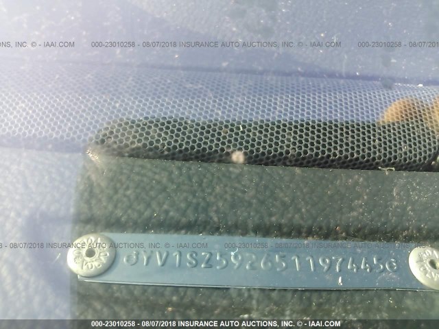 YV1SZ592651197445 - 2005 VOLVO XC70 BLACK photo 9