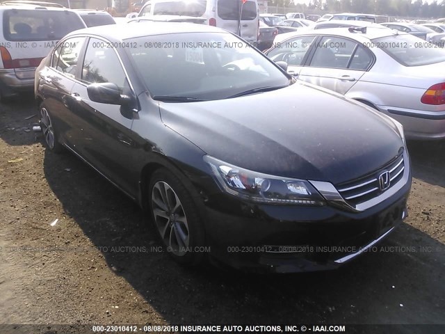 1HGCR2E58DA184656 - 2013 HONDA ACCORD SPORT BLACK photo 1