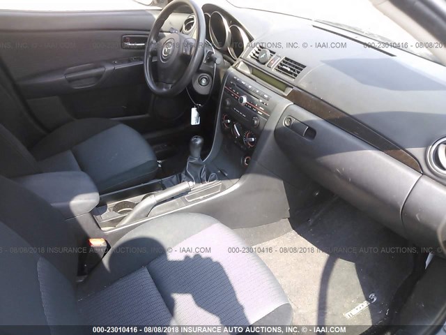 JM1BK12F971637015 - 2007 MAZDA 3 I BLACK photo 5