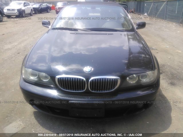 WBABW53454PL46302 - 2004 BMW 330 CI BLACK photo 6