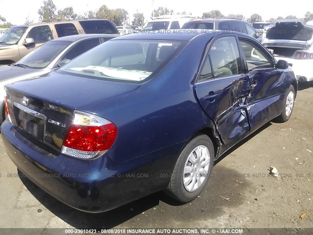 4T1BE32K45U070574 - 2005 TOYOTA CAMRY LE/XLE/SE Mavi foto 4