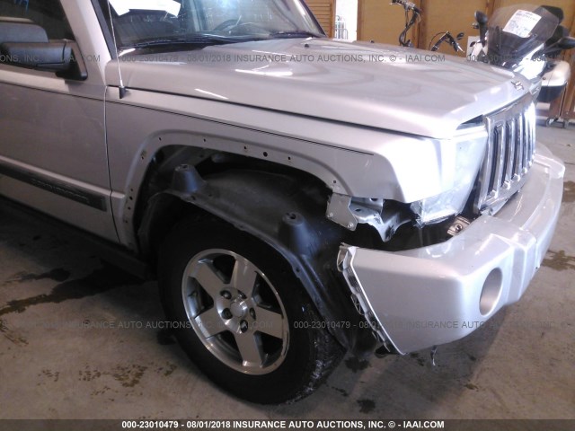 1J8HH48K39C550340 - 2009 JEEP COMMANDER SPORT ვერცხლისფერი ფოტო 6