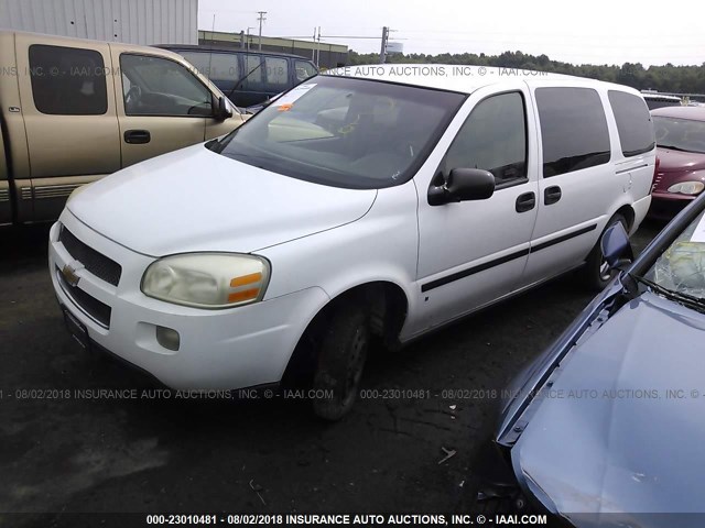 1GNDV23L36D212873 - 2006 CHEVROLET UPLANDER LS WHITE photo 2