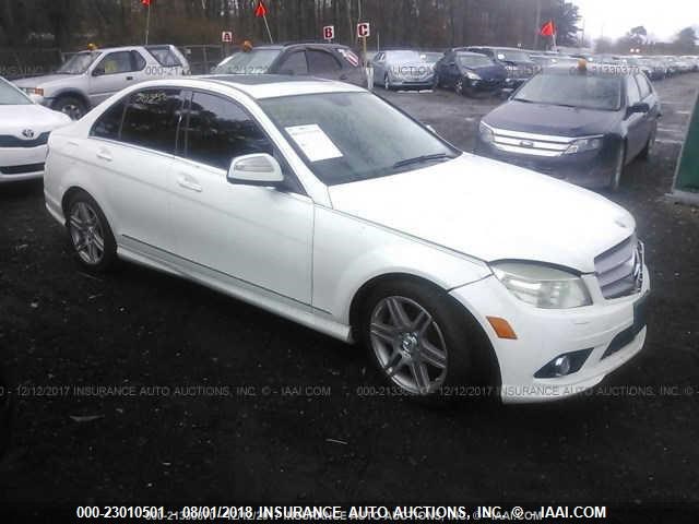 WDDGF56X98F052515 - 2008 MERCEDES-BENZ C 350 WHITE photo 1