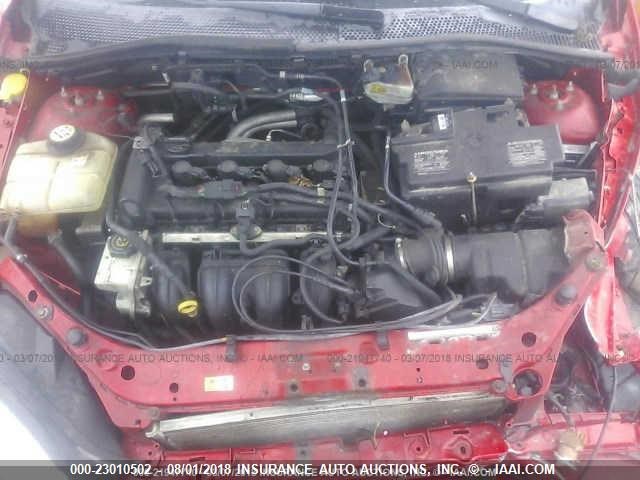 1FAHP34N47W286566 - 2007 FORD FOCUS ZX4/S/SE/SES RED photo 10