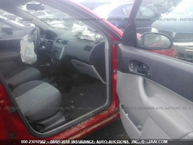 1FAHP34N47W286566 - 2007 FORD FOCUS ZX4/S/SE/SES 红色 照片 5