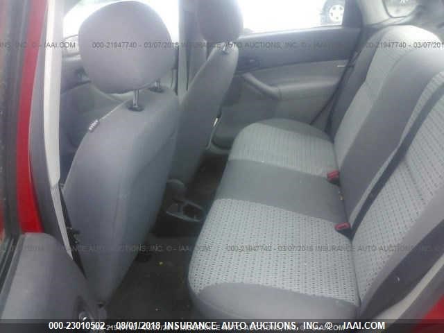 1FAHP34N47W286566 - 2007 FORD FOCUS ZX4/S/SE/SES 红色 照片 8