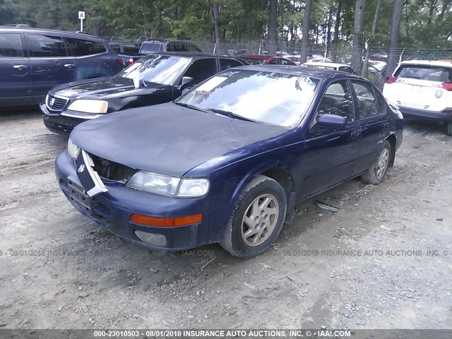 JN1CA21D0TT136447 - 1996 NISSAN MAXIMA GLE/GXE/SE BLUE photo 2