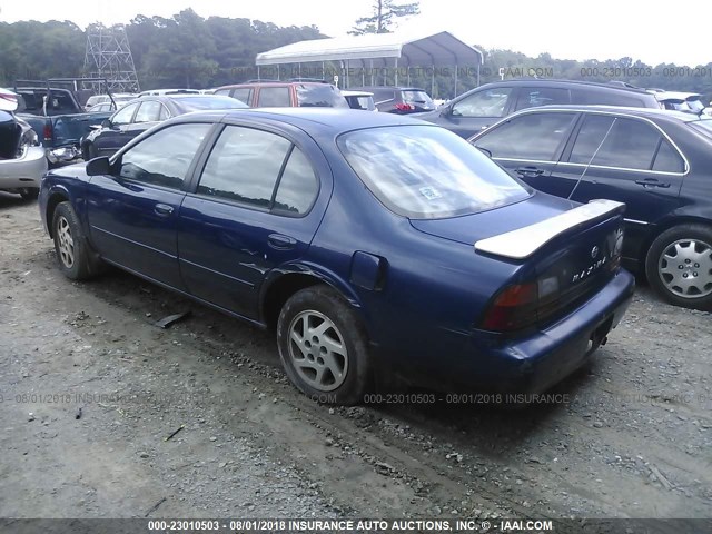 JN1CA21D0TT136447 - 1996 NISSAN MAXIMA GLE/GXE/SE BLUE photo 3