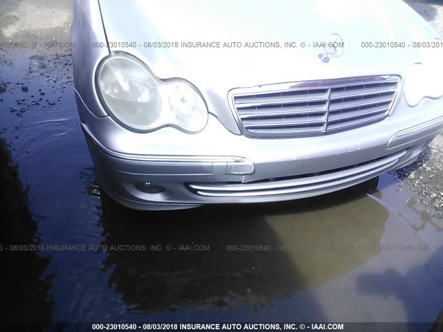 WDBRF92H67F911596 - 2007 MERCEDES-BENZ C 280 4MATIC SILVER photo 6