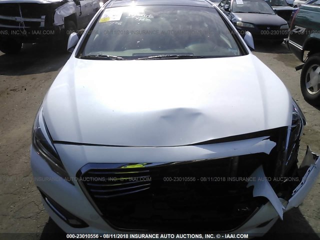 KMHE34L15GA017224 - 2016 HYUNDAI SONATA HYBRID/LIMITED WHITE photo 10