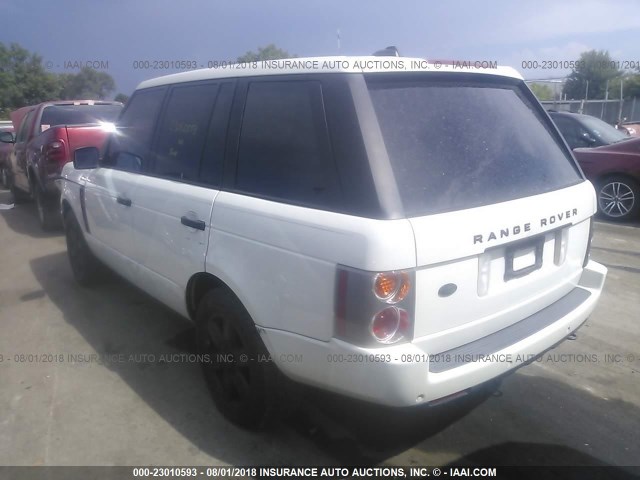 SALME11425A192557 - 2005 LAND ROVER RANGE ROVER HSE WHITE photo 3