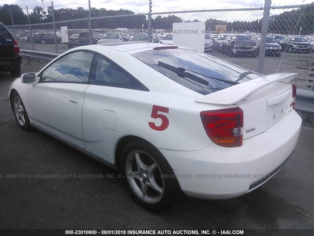 JTDDY32T3Y0030284 - 2000 TOYOTA CELICA GT-S WHITE photo 3