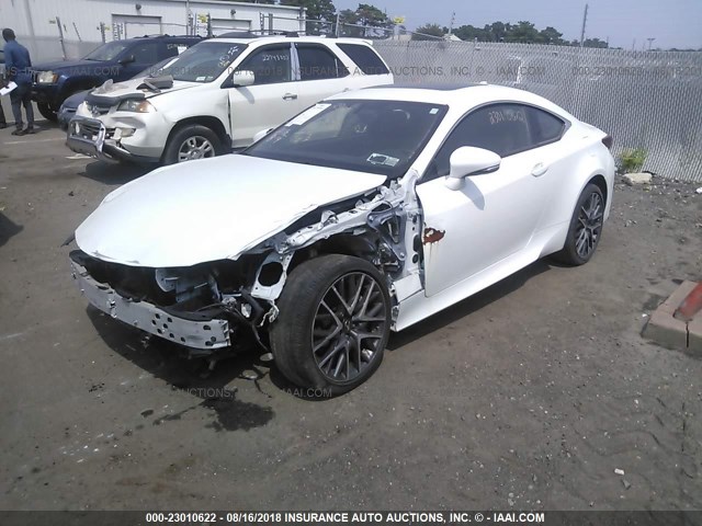 JTHSE5BC2F5003815 - 2015 LEXUS RC 350 WHITE photo 2