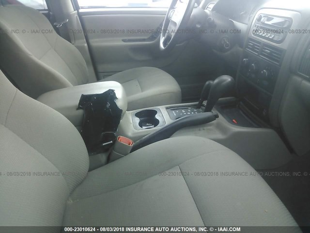 1J4GW48S54C393776 - 2004 JEEP GRAND CHEROKEE LAREDO/COLUMBIA/FREEDOM 红色 照片 5