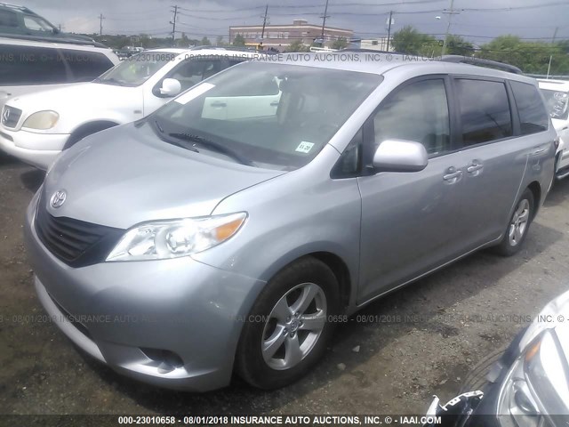 5TDKK3DC6FS601671 - 2015 TOYOTA SIENNA LE Dəniz mavisi foto 2