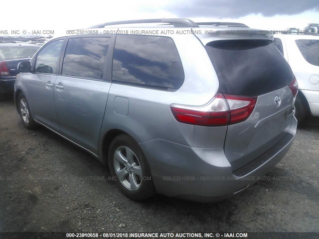 5TDKK3DC6FS601671 - 2015 TOYOTA SIENNA LE Dəniz mavisi foto 3