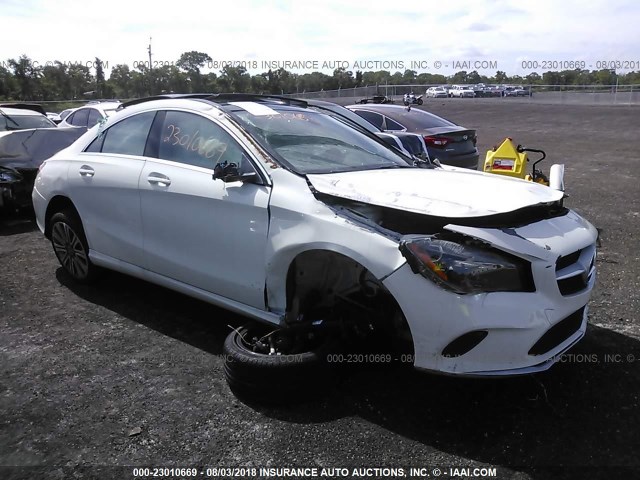 WDDSJ4EB8JN550502 - 2018 MERCEDES-BENZ CLA 250 WHITE photo 1