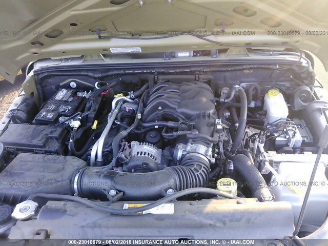 1C4AJWAG7DL656572 - 2013 JEEP WRANGLER SPORT GREEN photo 10