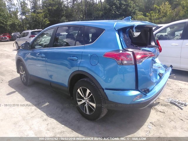 2T3RFREV5JW801812 - 2018 TOYOTA RAV4 ADVENTURE/XLE BLUE photo 3