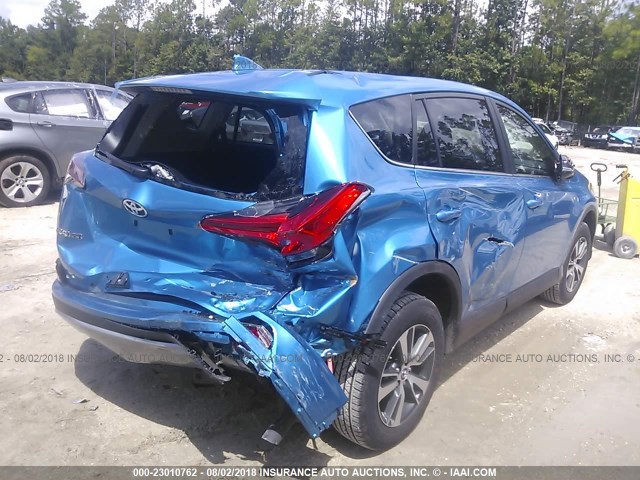 2T3RFREV5JW801812 - 2018 TOYOTA RAV4 ADVENTURE/XLE BLUE photo 4